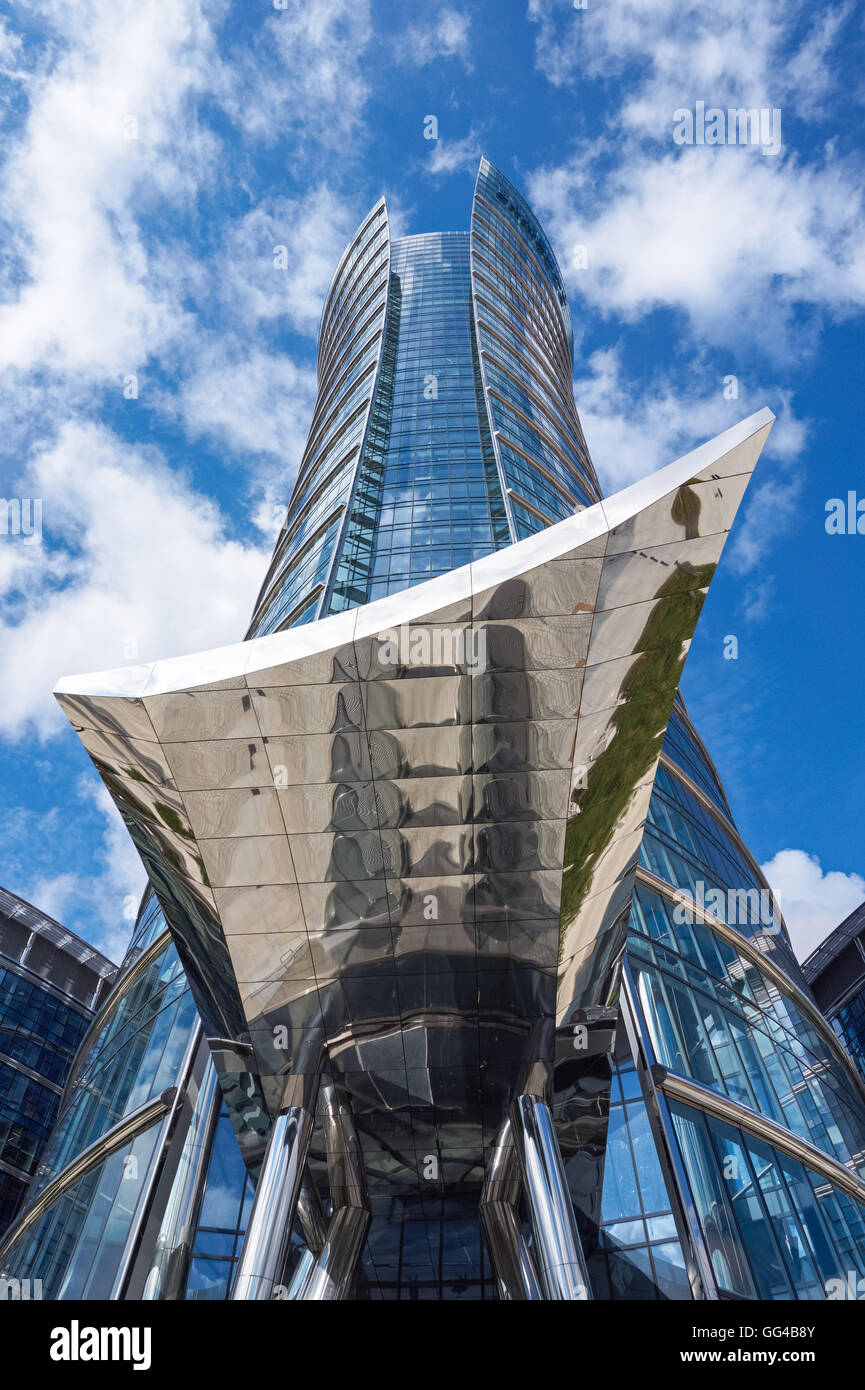 La Guglia di Varsavia edifici per uffici a Varsavia, Polonia Foto Stock
