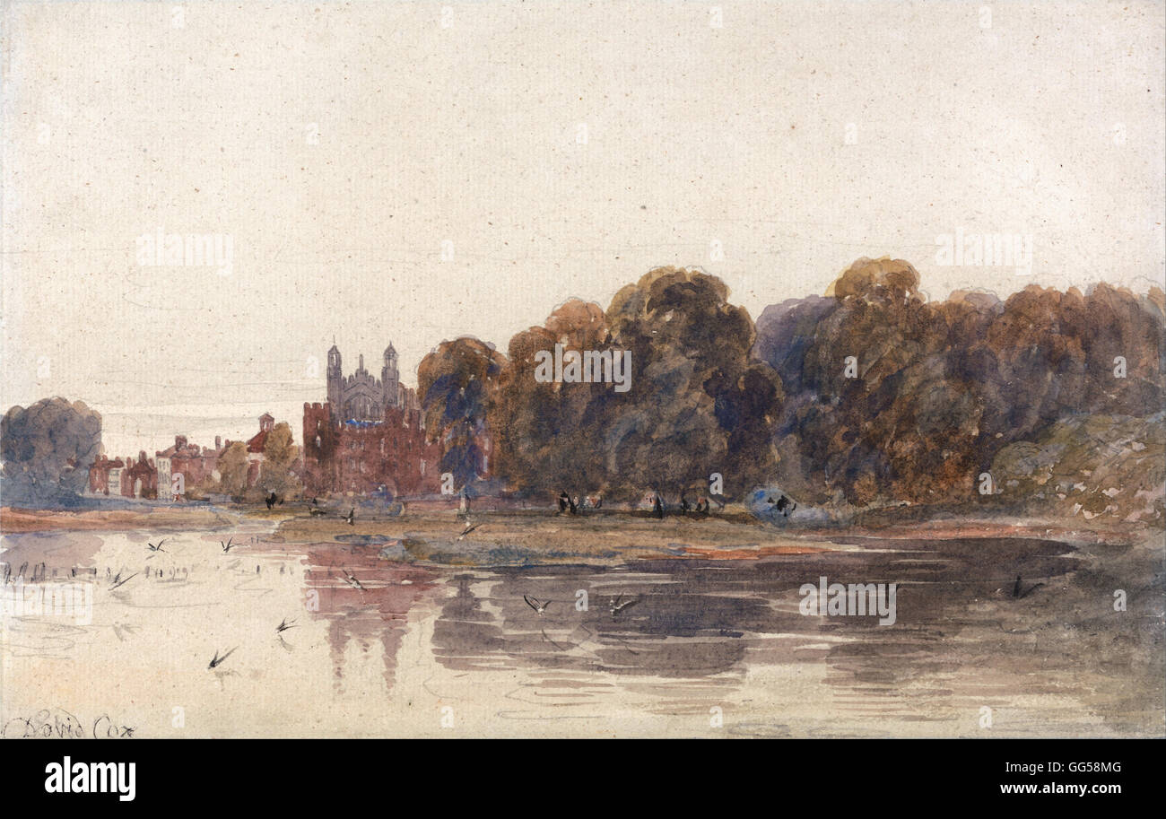 David Cox - Eton dal Tamigi Foto Stock