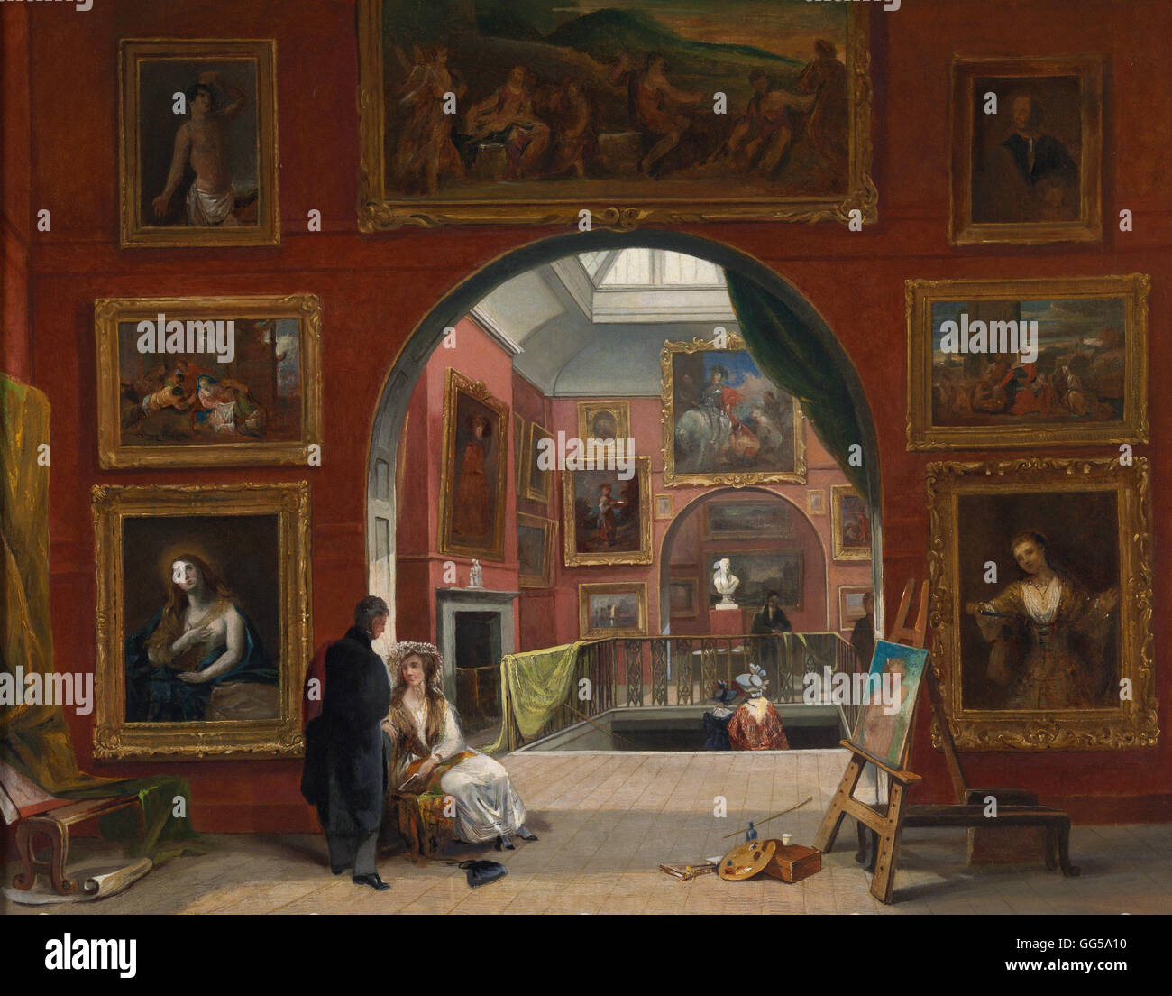 Alfred Joseph Woolmer - Interno dell'istituzione britannica (Master precedente esposizione, Estate 1832) Foto Stock