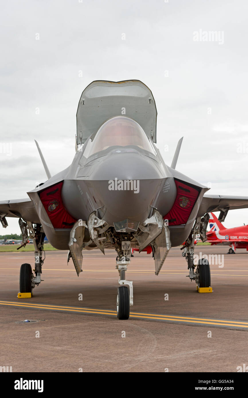 F35B Lightning II Royal Navy/Royal Air Force Futuro Fighter al Royal International Air Tattoo 2016 Foto Stock