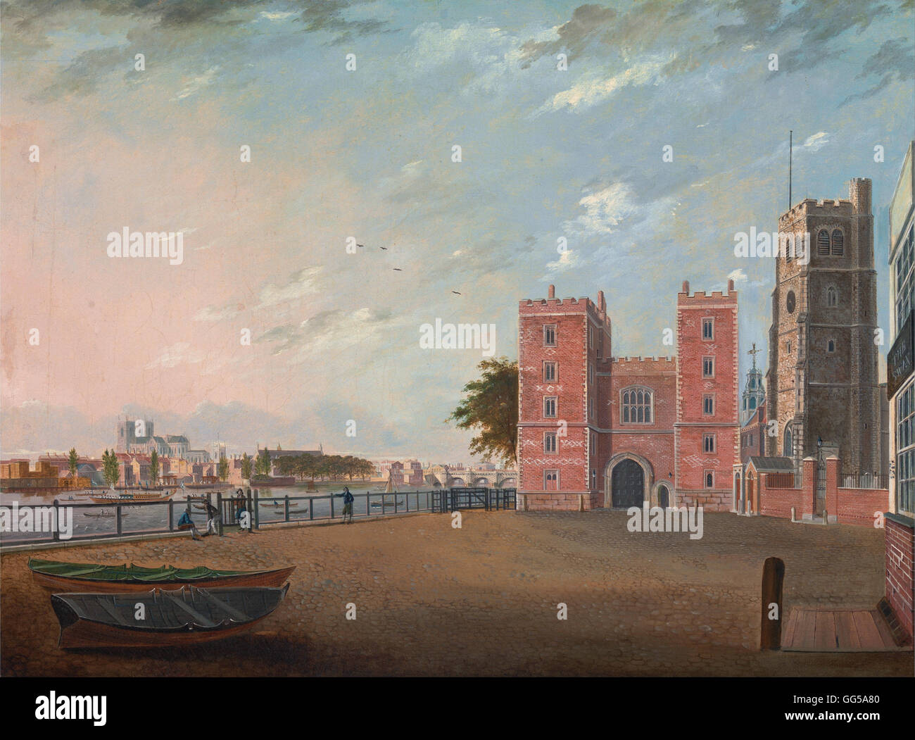 Daniel Turner - Lambeth Palace da ovest Foto Stock