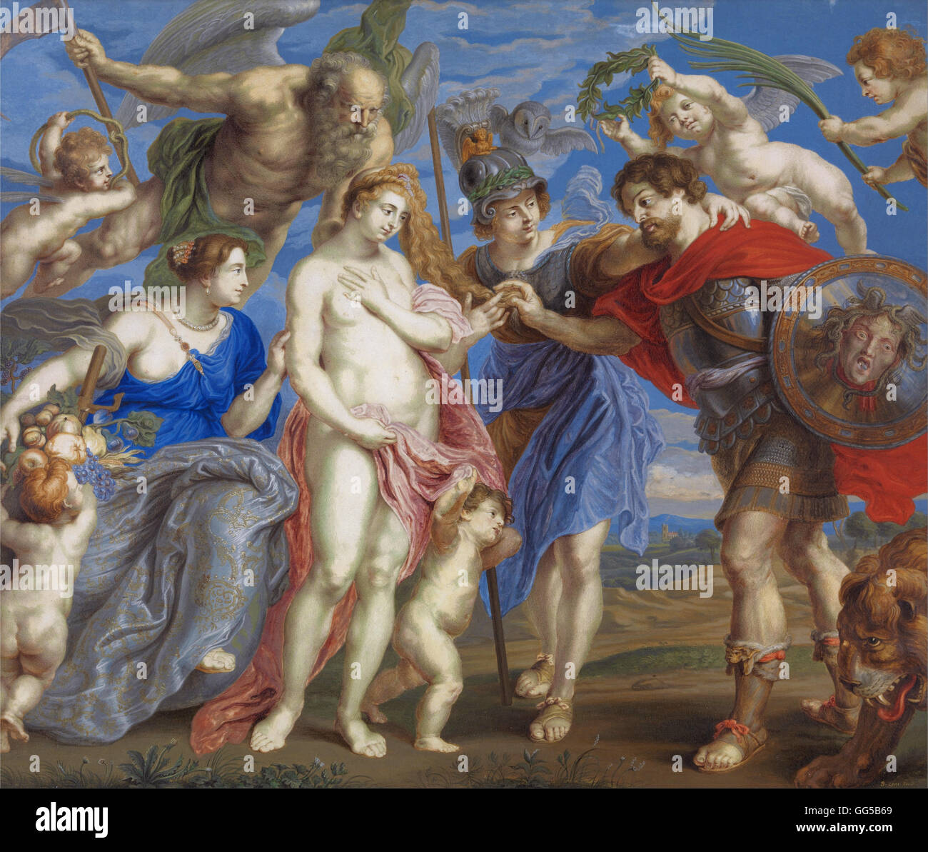 Bernard lente - eroe vittorioso prende occasione per concludere la pace Foto Stock