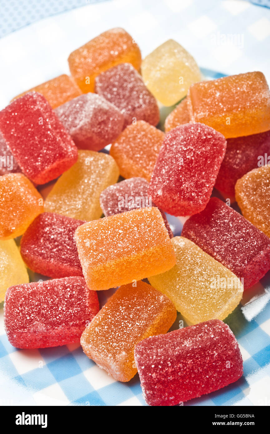 Grappolo di gelatina colorata caramelle Foto Stock