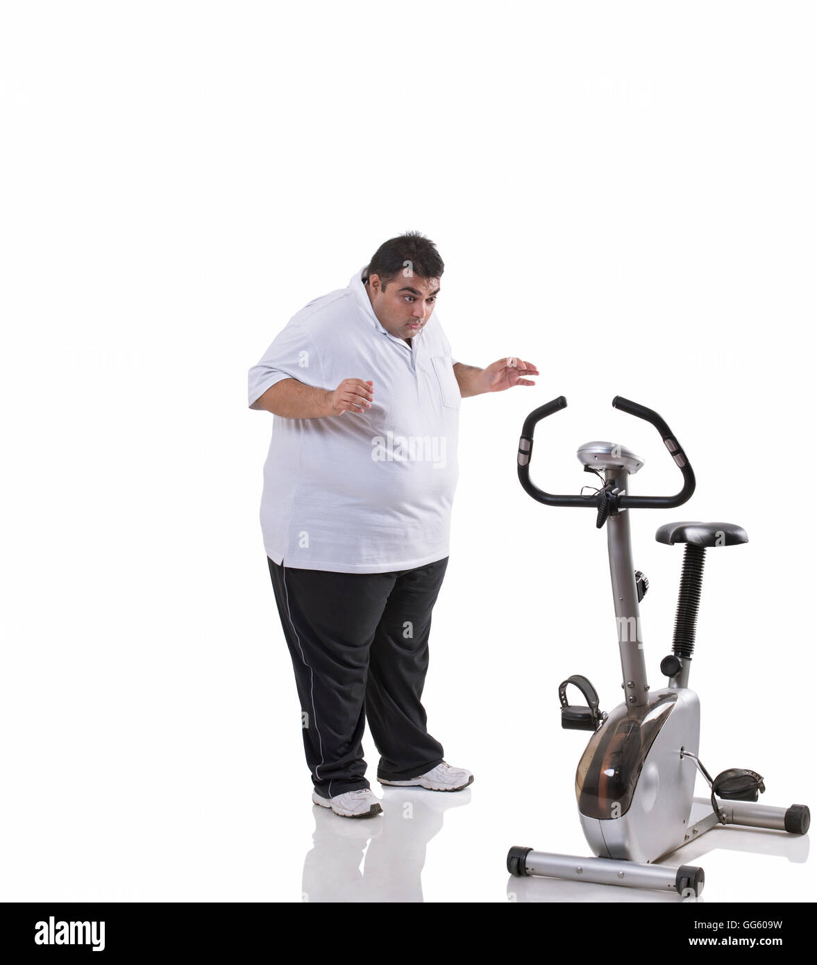 Obese exercise bike immagini e fotografie stock ad alta risoluzione - Alamy