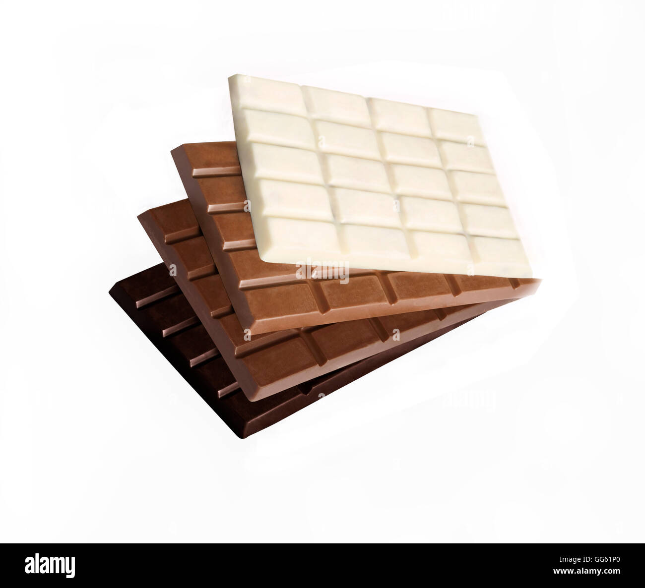Barrette di cioccolato Foto Stock