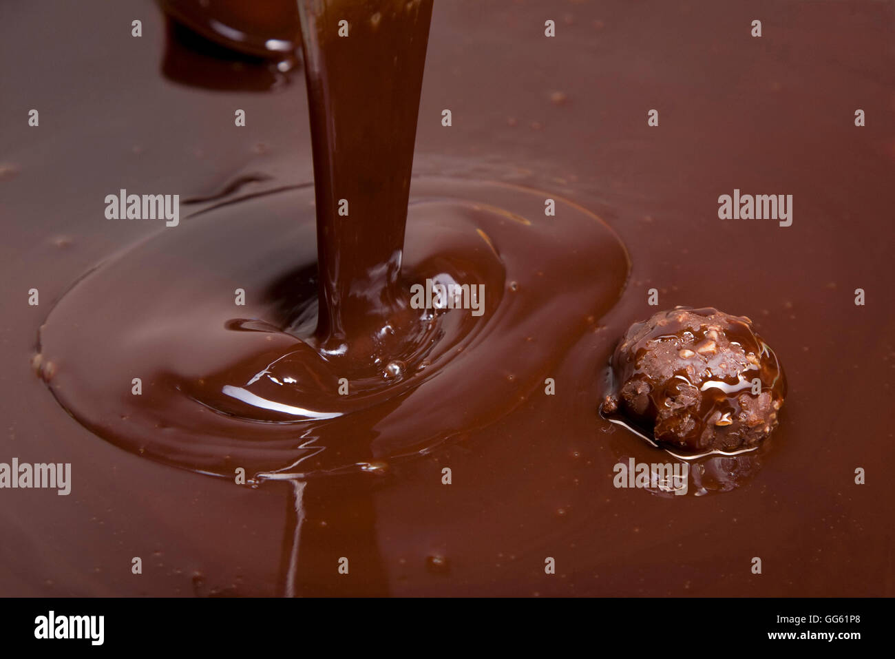 Sciroppo di cioccolato Foto Stock