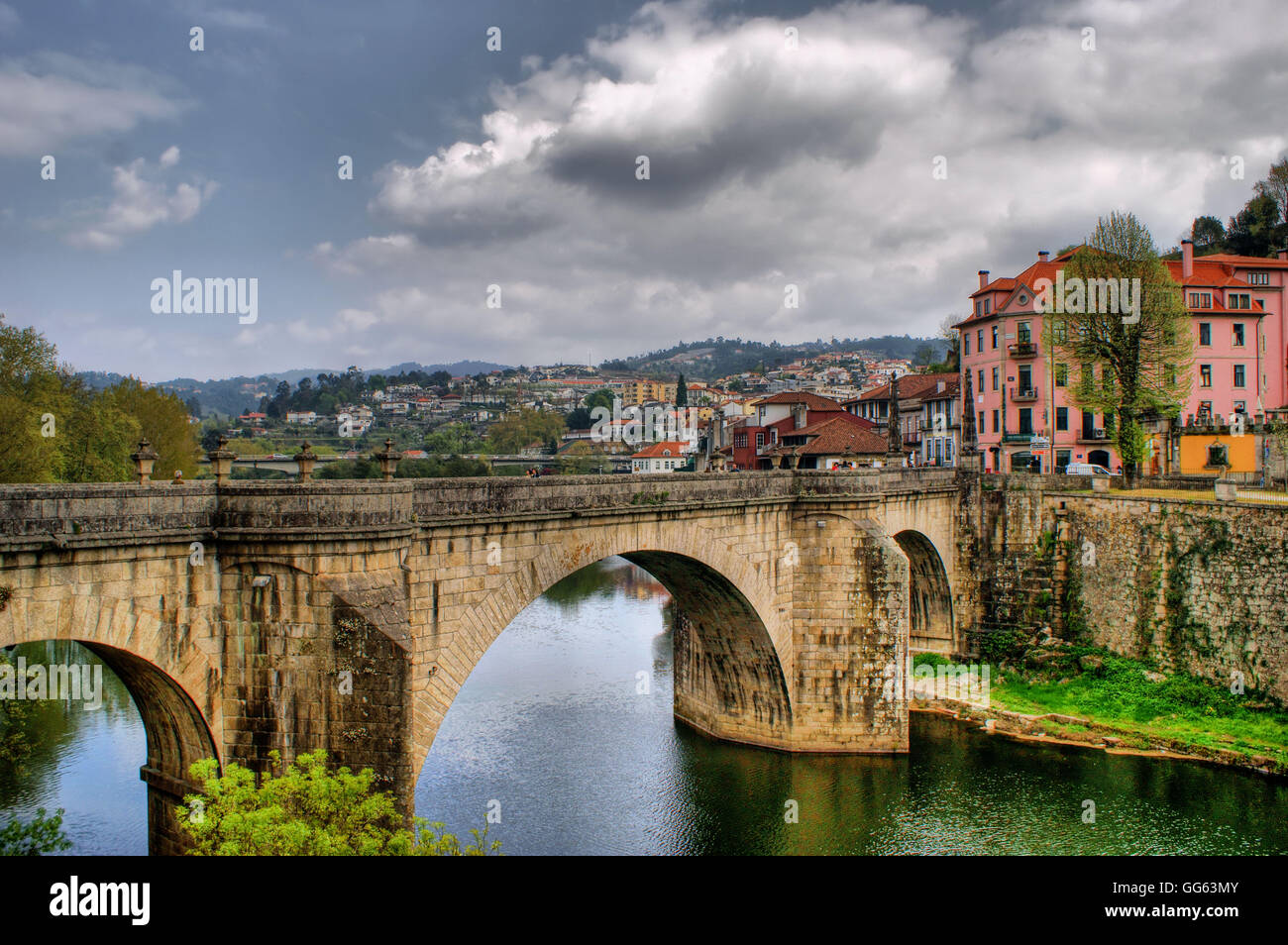 Ponte di San Goncalo in Amarante, Portogallo Foto Stock