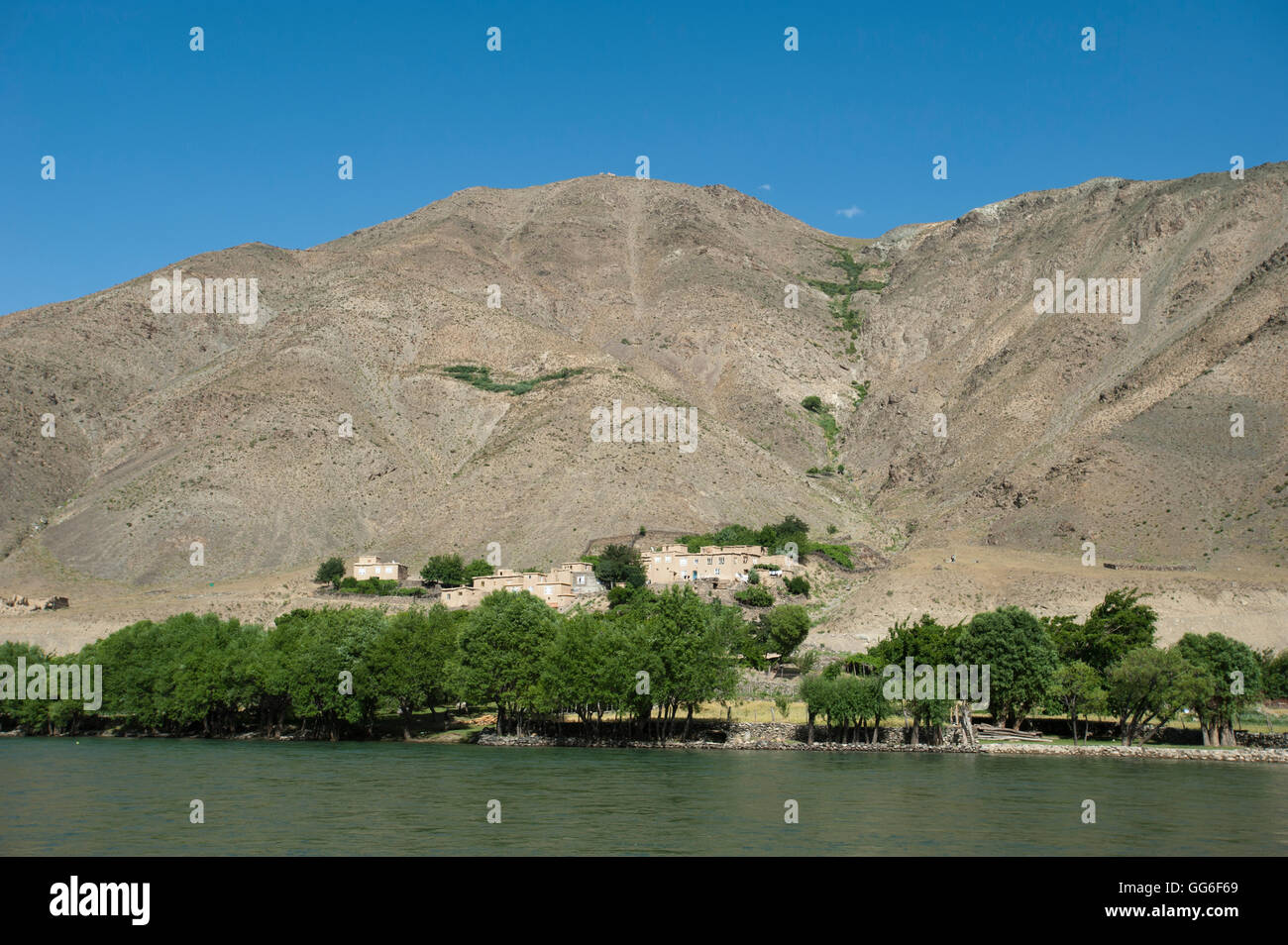Il Panjshir River, Afghanistan, Asia Foto Stock