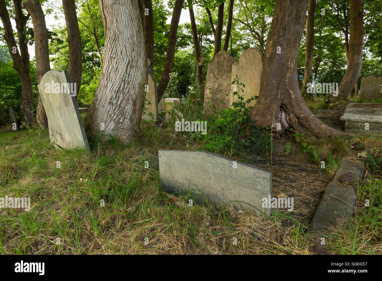 Cimitero di dissidenti a Ponsharden vicino a Falmouth Foto Stock