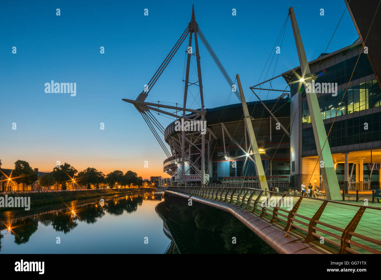 Il Principality Stadium, sede del Welsh Rugby. Precedentemente conosciuto come Millennium Stadium di Cardiff, Galles del Sud Foto Stock