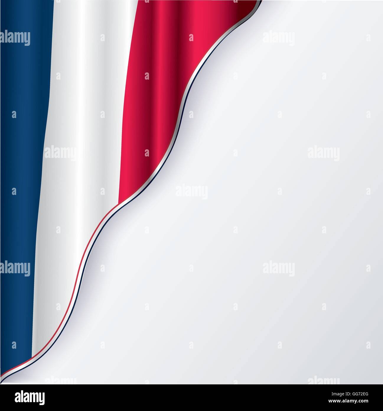 Bandiera della Francia con copyspace. Vettore. Illustrazione Vettoriale