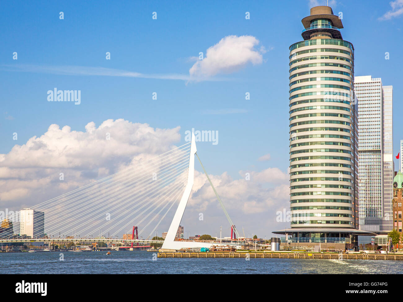Ponte Erasmus di Rotterdam, Foto Stock