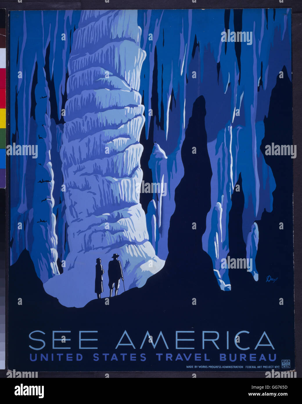Vedere America Travel poster da Alexander dux. Foto Stock