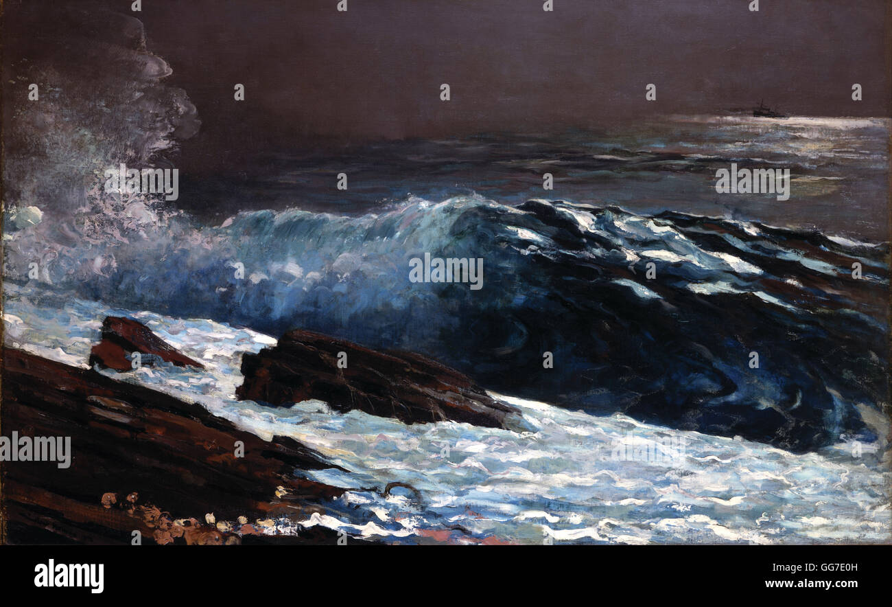 Winslow Homer la luce solare sulla costa Foto Stock