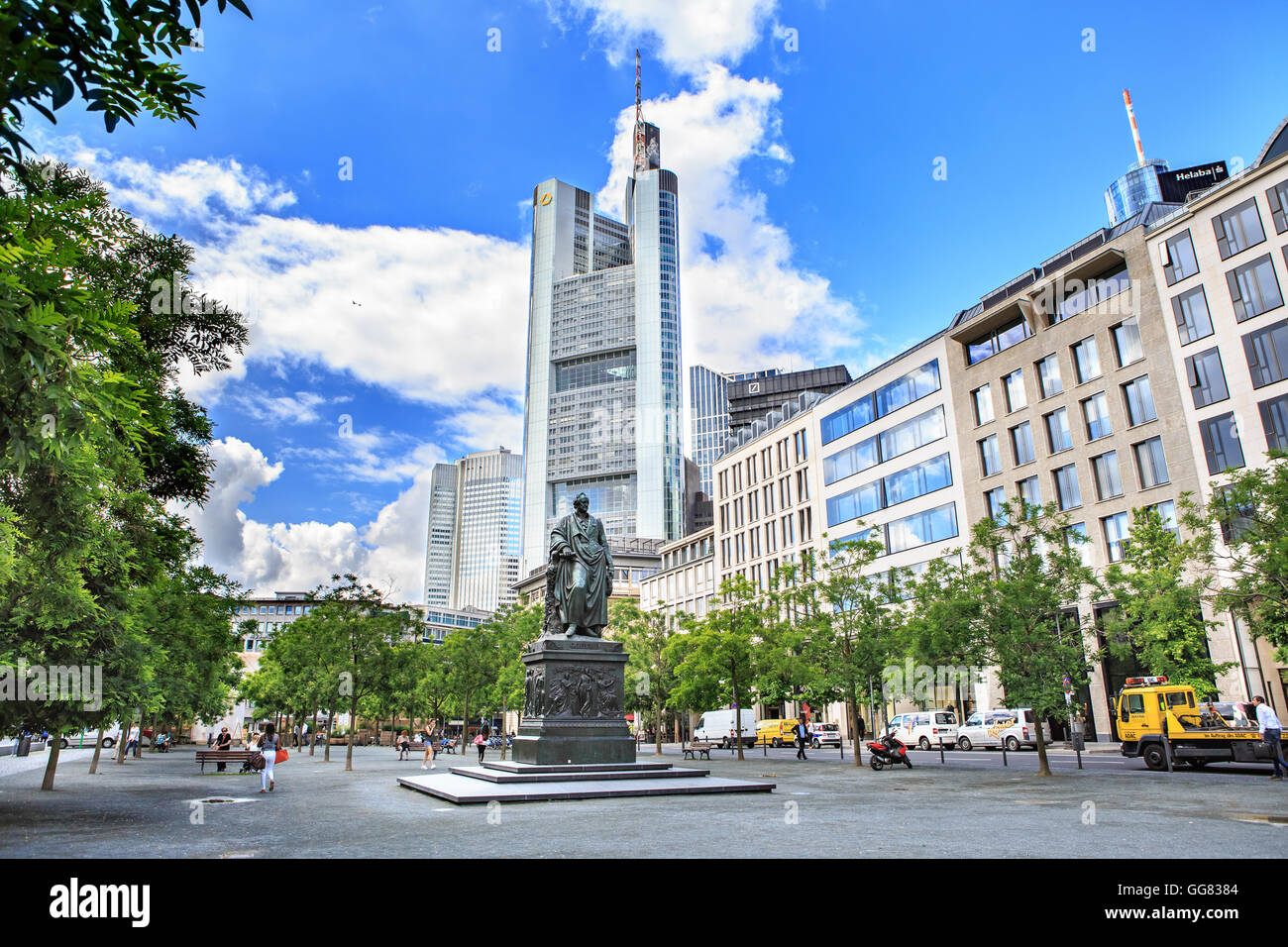 Francoforte sul Meno, Germania - circa giugno, 2016: La città di Francoforte sul Meno, Germania Foto Stock