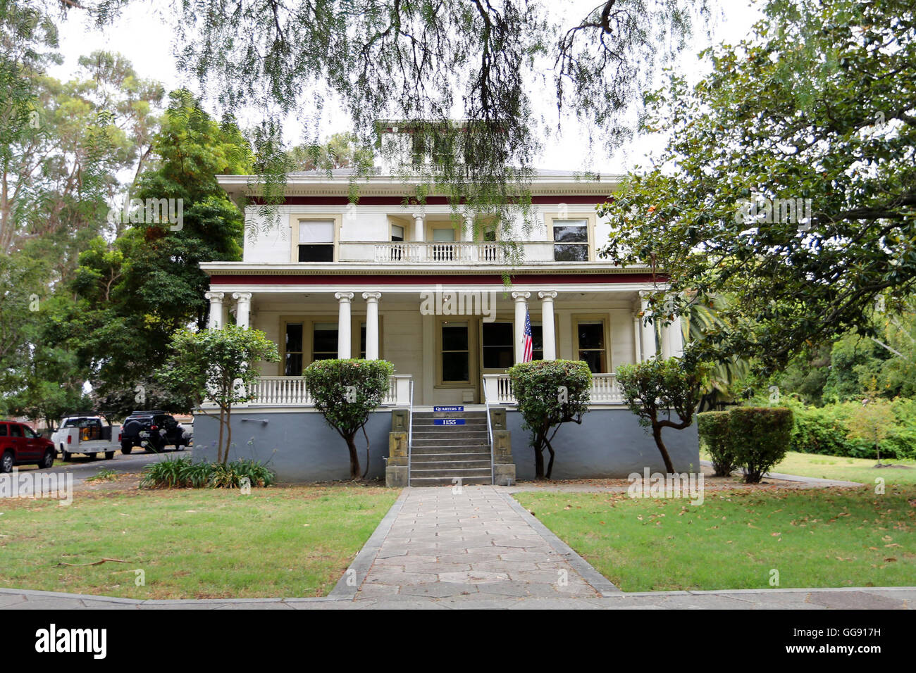 Vallejo, CA, Stati Uniti d'America. 5 Ago, 2016. Quarti e è uno dei molti edifici storici sul Mare isola. L'ex cantiere navale chiuso 20 anni fa. © Napa Valley Register/ZUMA filo/Alamy Live News Foto Stock