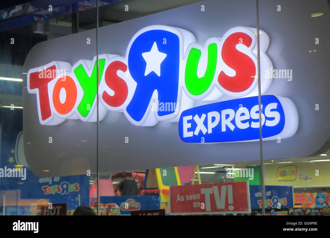 Toysrus shop American toy rivenditore fondata nel 1948 con sede nel New Jersey negli Stati Uniti. Foto Stock