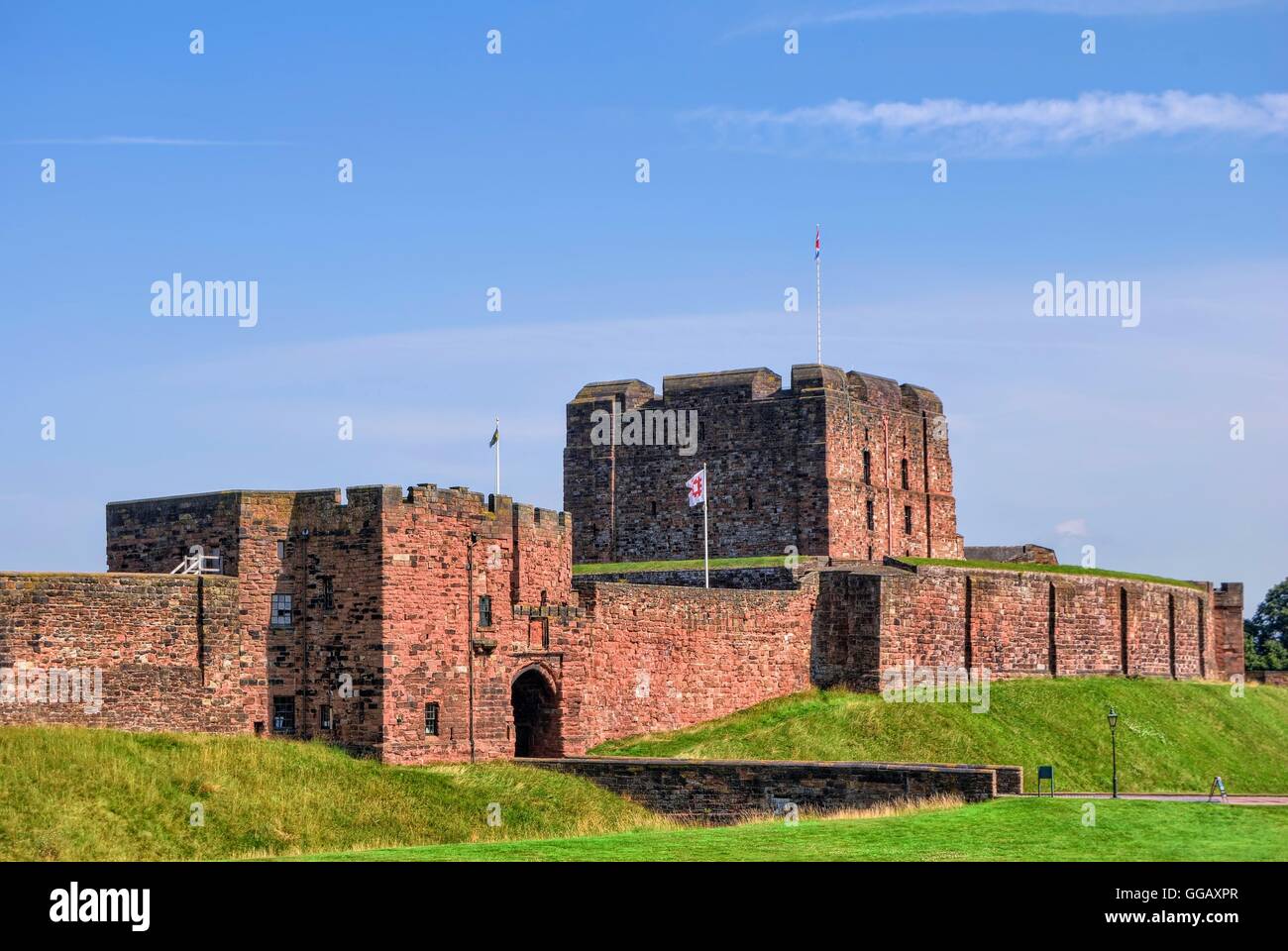 Carlisle Castle Foto Stock