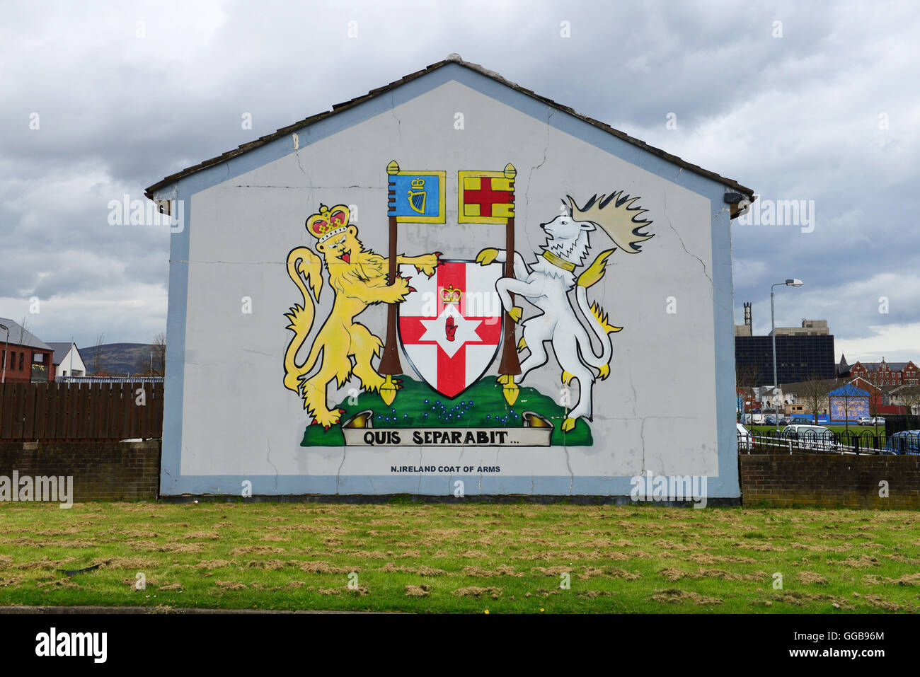 Graffiti, murales e murales, Belfast Foto Stock