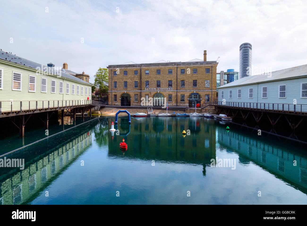 Portsmouth Historic Dockyard, Portsmouth, Hampshire, Inghilterra, Regno Unito Foto Stock
