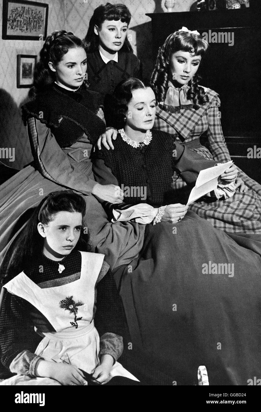 KLEINE TAPFERE JO Piccole Donne USA 1949 Mervyn LeRoy Beth MARGARET (O'Brien), Meg (Janet Leigh), Jo (giugno ALLYSON), Amy (Elizabeth Taylor) und Marmee Marzo (MARY ASTOR) Regie: Mervyn LeRoy aka. Piccole Donne Foto Stock