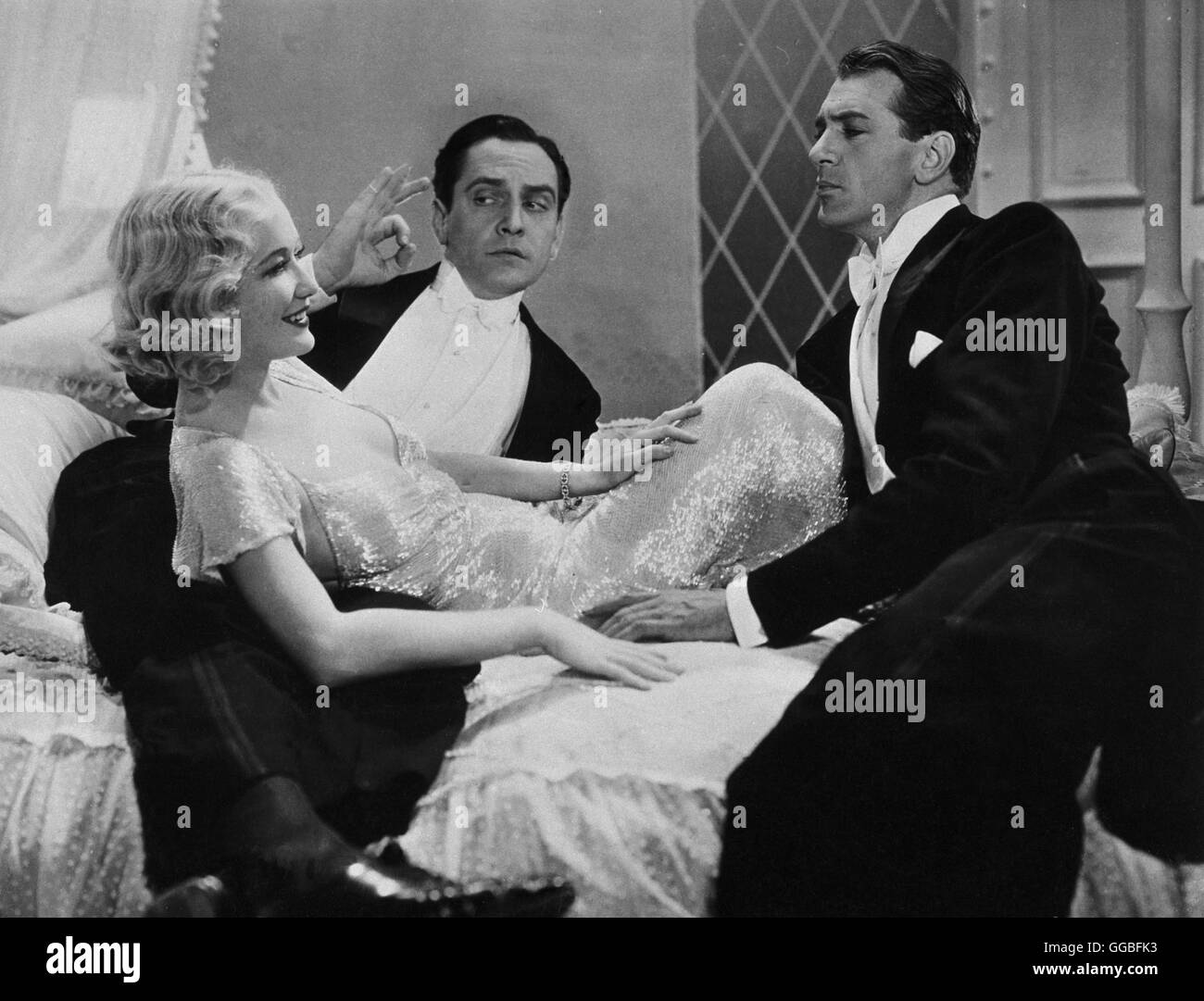 Serenata ZU DRITT / Design per vivere USA 1933 / Ernst Lubitsch Gilda (MIRIAM Hopkins), Tom (FREDERIC marzo) e George (Gary Cooper) Regie: Ernst Lubitsch aka. Design da vivere Foto Stock