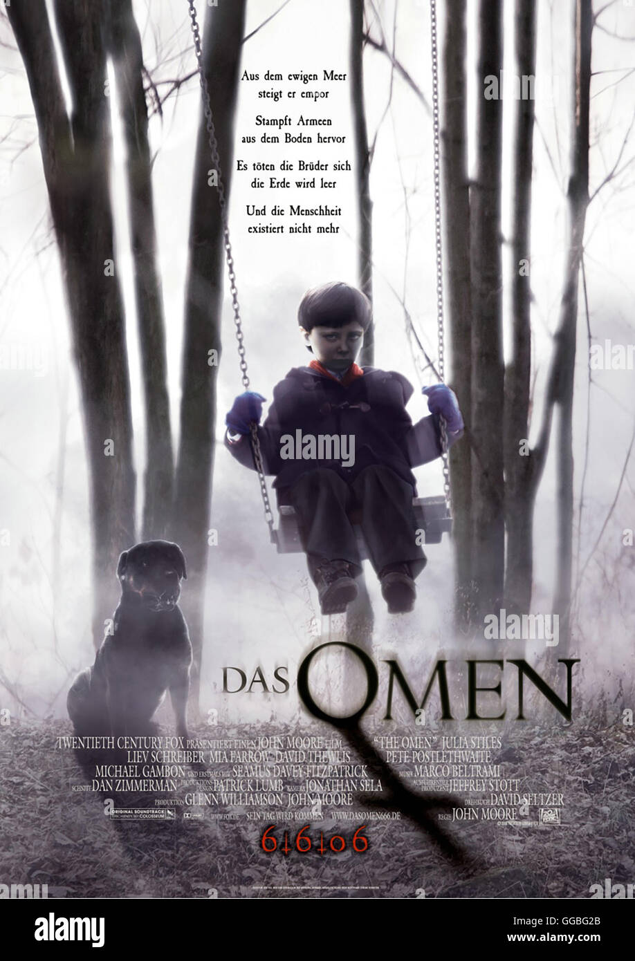 DAS OMEN / Il presagio USA 2006 / John Moore Filmplakat Regie: John Moore aka. Il presagio Foto Stock