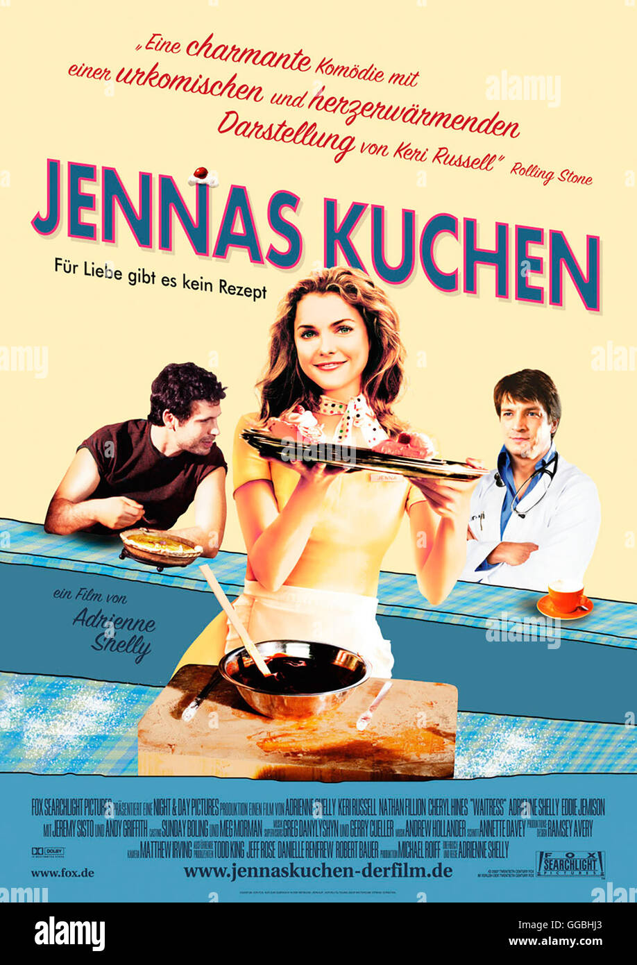 Jennas Kuchen - Für Liebe gibt es kein Rezept / Filmplakat Regie: Adrienne Shelly aka. Cameriera Foto Stock
