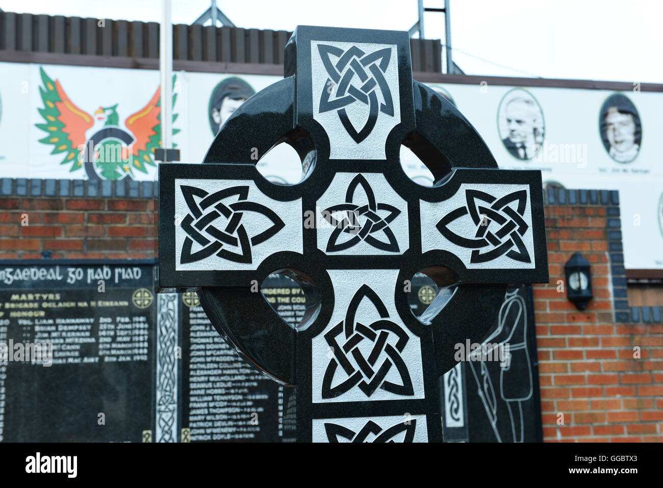 Graffiti, murales e murales, Belfast Foto Stock