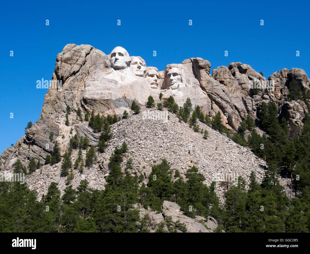 Mt Rushmore National Memorial, il Dakota del Sud Foto Stock