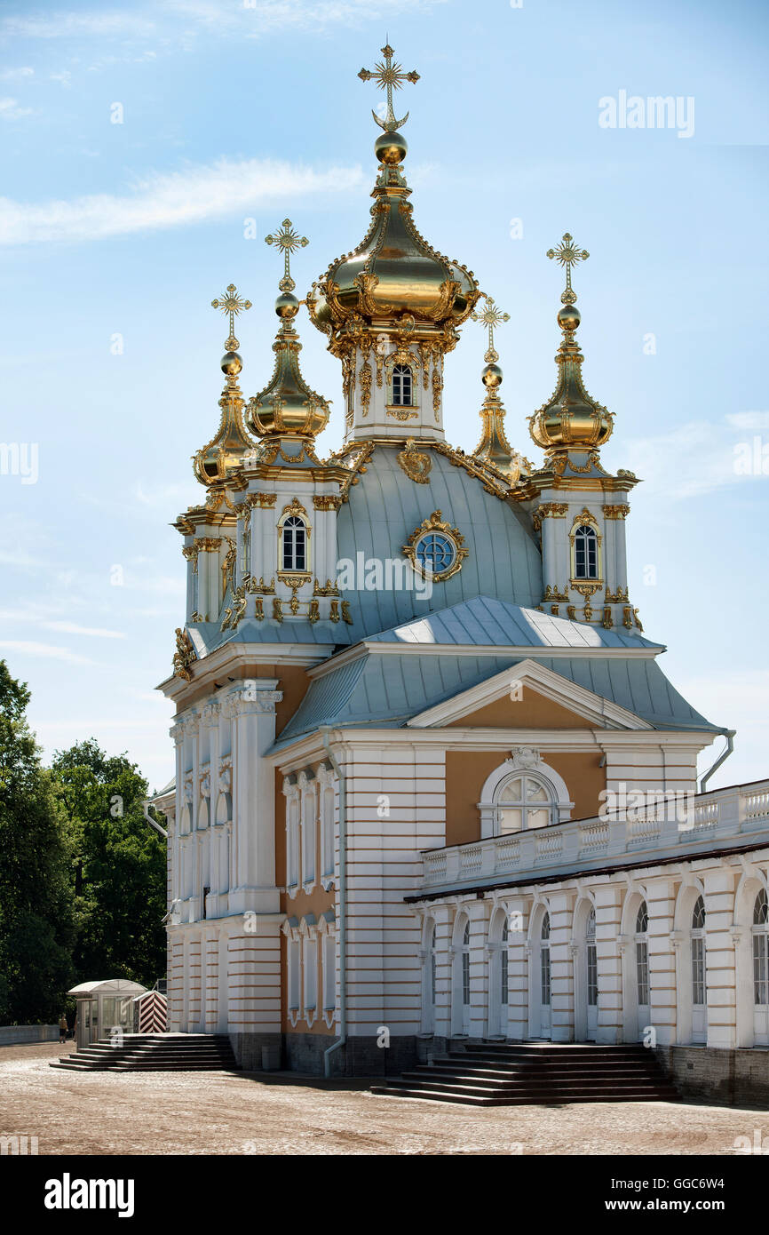 Geografia / viaggi, Russia, San Pietroburgo, la cappella est. Petrodvorets. San Pietroburgo, Additional-Rights-Clearance-Info-Not-Available Foto Stock