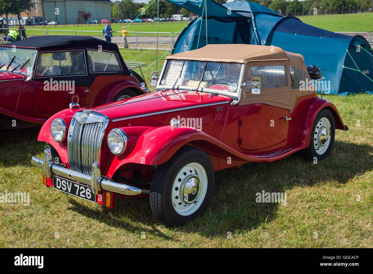 Replica MG TF auto sportiva in un inglese visualizza Foto Stock