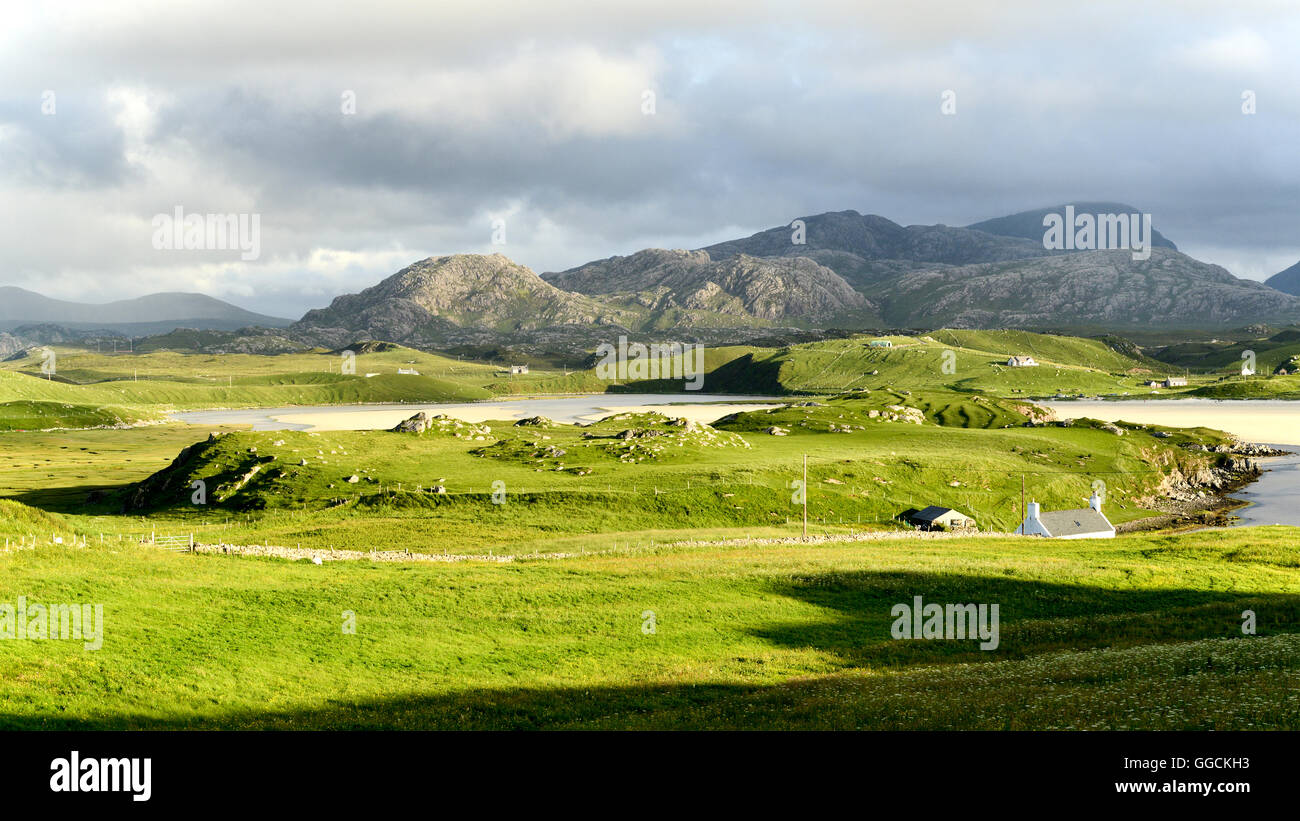 Baile-na-Cille sull'isola di Lewis, Ebridi Esterne, Scozia Foto Stock