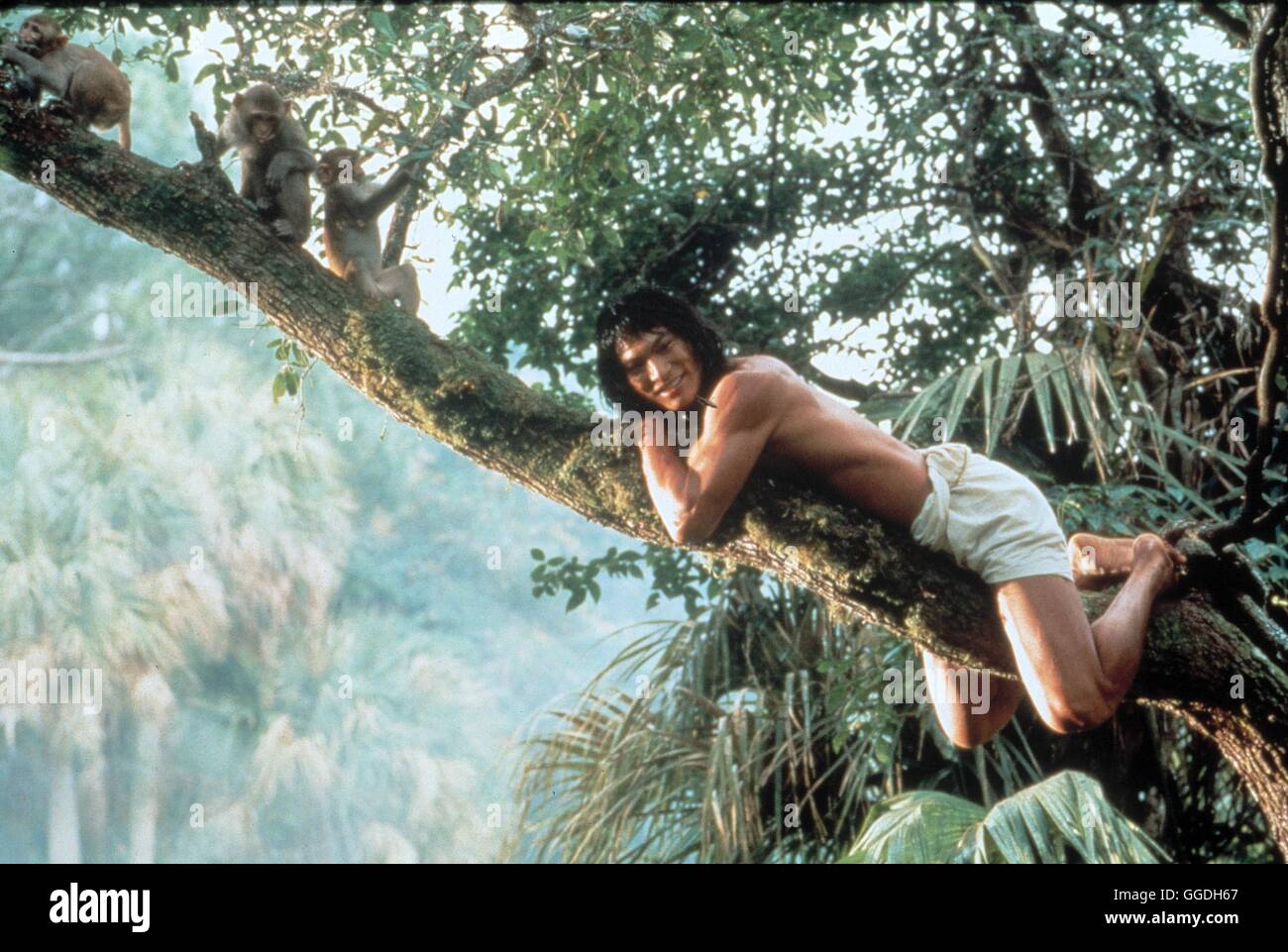 DAS DSCHUNGELBUCH / Rudyard Kipling Il Libro della Giungla USA 1994 / Stephen Sommers Szene mit JASON SCOTT LEE (Mowgli). Regie: Stephen Sommers aka. Rudyard Kipling Il Libro della Giungla Foto Stock
