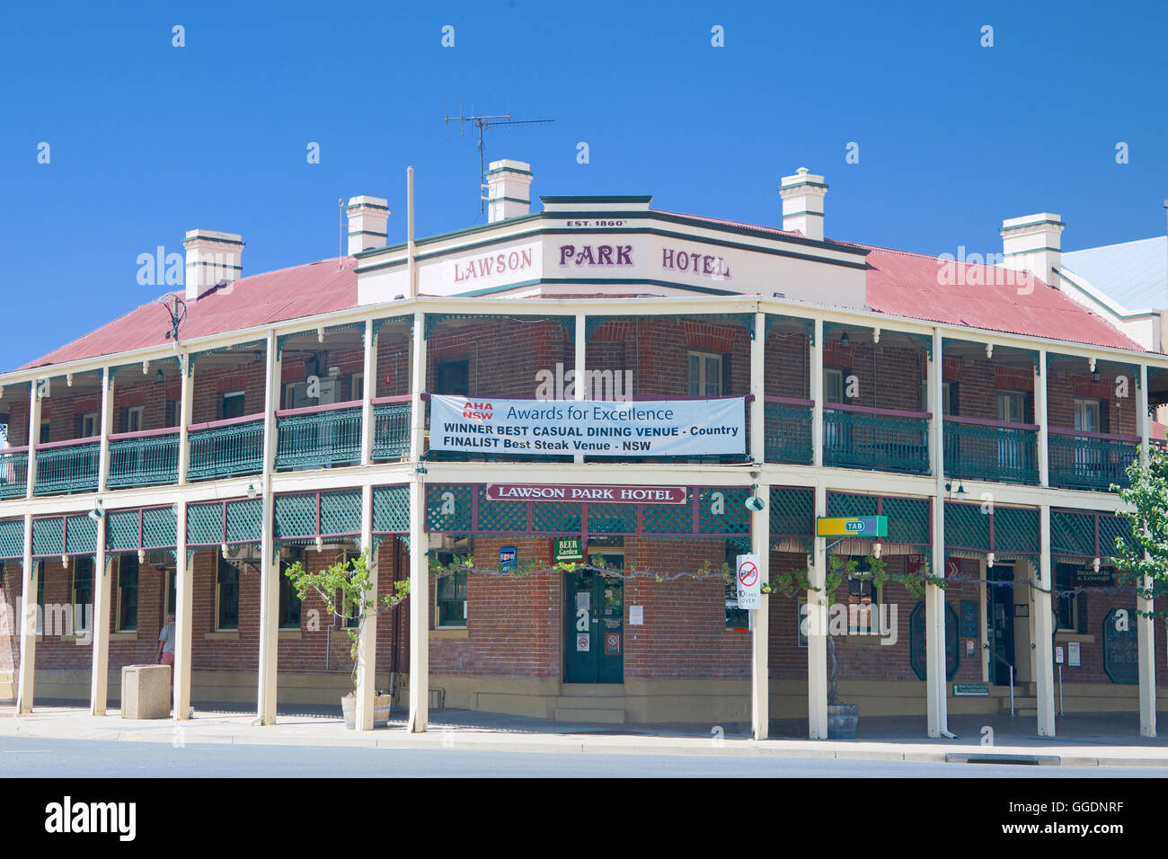 Lawson storico Park Hotel Mudgee NSW Australia Foto Stock