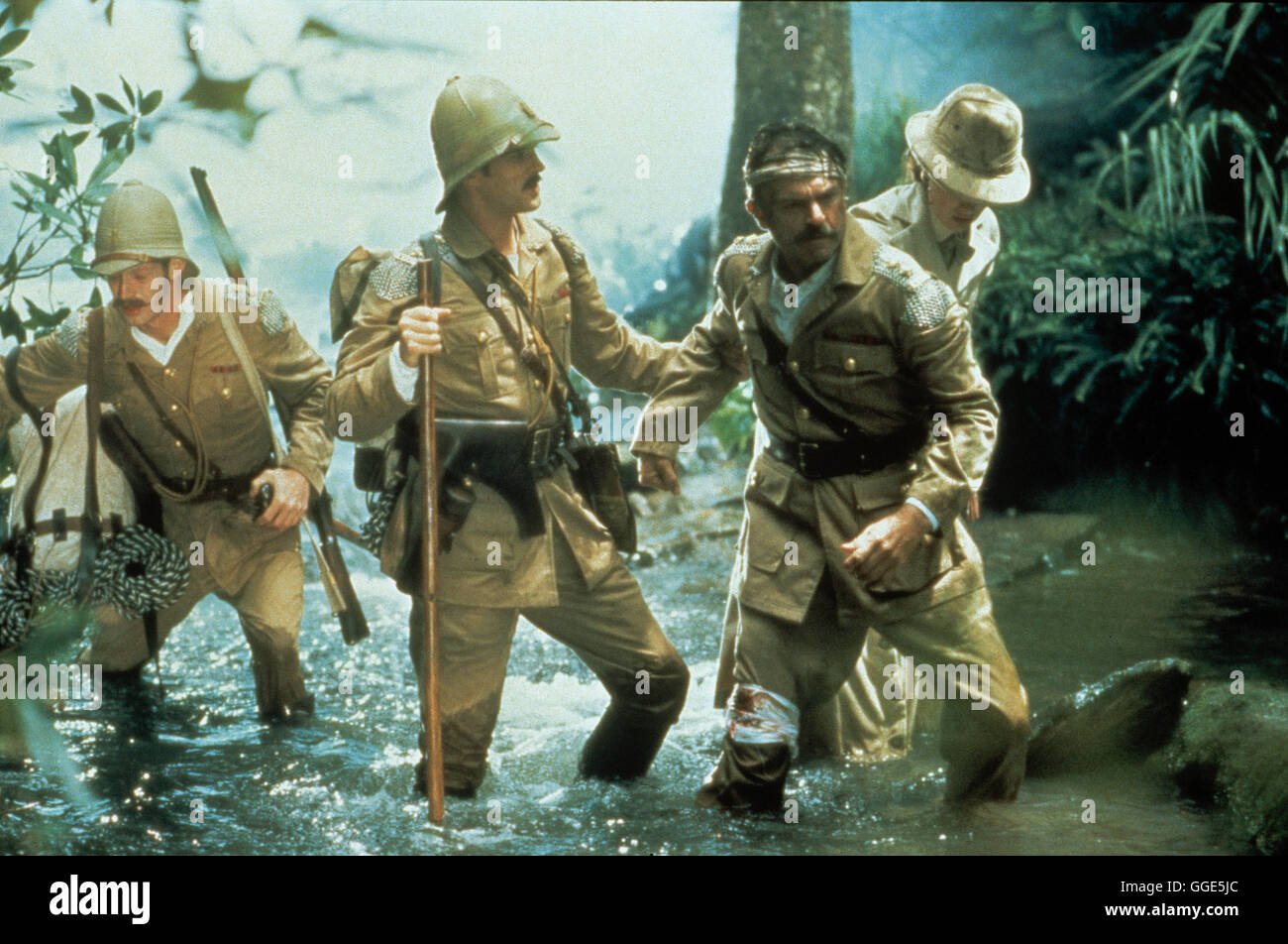 DAS DSCHUNGELBUCH / Rudyard Kipling's Jungle Book USA 1994 / Stephen Sommer Szene mit SAM NEILL (Colonnello Geofferey Brydon, re.) und John Cleese (dott. Julien Plumford, 2. von li.). Regie: Stephen Sommer aka. Rudyard Kipling il Libro della Giungla Foto Stock