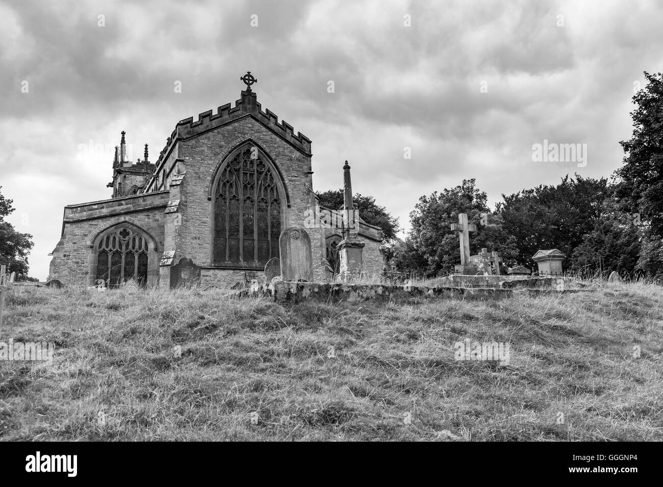 St Andrews chiesa in Aysgarth, North Yorkshire. Foto Stock