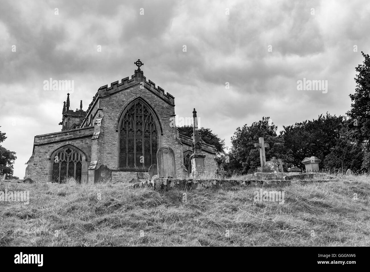 St Andrews chiesa in Aysgarth, North Yorkshire. Foto Stock