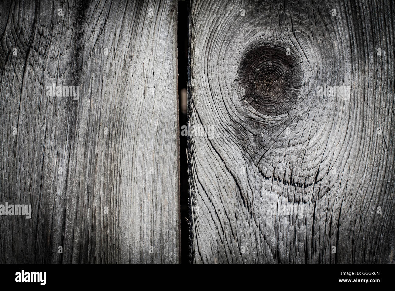 Vecchie tavole di legno dello sfondo. Foto Stock