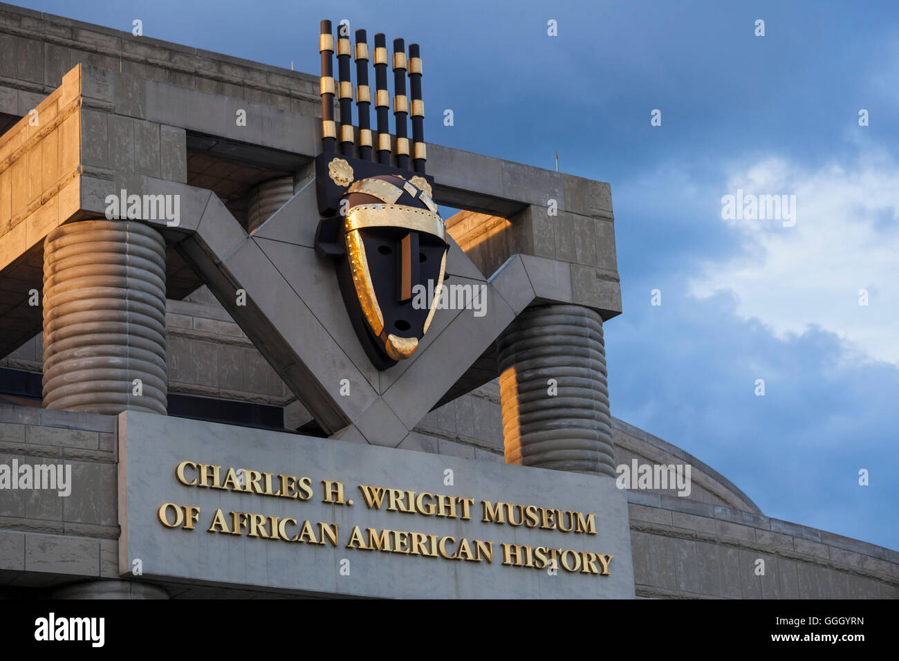 Detroit, Michigan - il Charles H. Wright Museum of African American History. Foto Stock