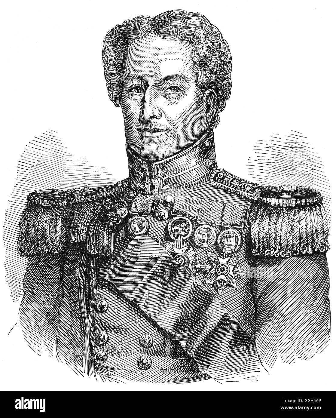 Il maggiore generale Sir Robert Enrico vendita GCB (1782 - 1845) era un ufficiale dell'esercito britannico che ha comandato la guarnigione di Jalalabad durante la prima guerra in Afghanistan ed è stato ucciso in azione durante la Prima Guerra Anglo-Sikh. Egli fu soprannominato 'lotta Bob", perché là dove non vi è una lotta che egli era sempre nel fitto di esso. Foto Stock