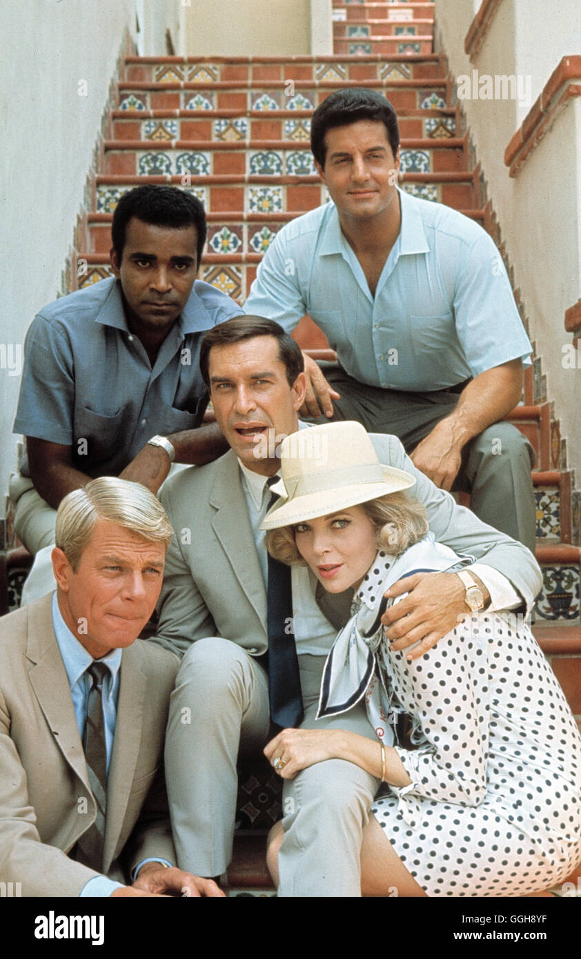 Di KOBRA, ÜBERNEHMEN SIE ! / Mission: Impossible USA 1968 / Barney Collier (Greg Morris), Jim Phelps (Pietro tombe), Rollin mano (Martin Landau mi.), Willie Armitage (PETER Lupus), Linda giorno GEORGE aka. Missione: impossibile Foto Stock