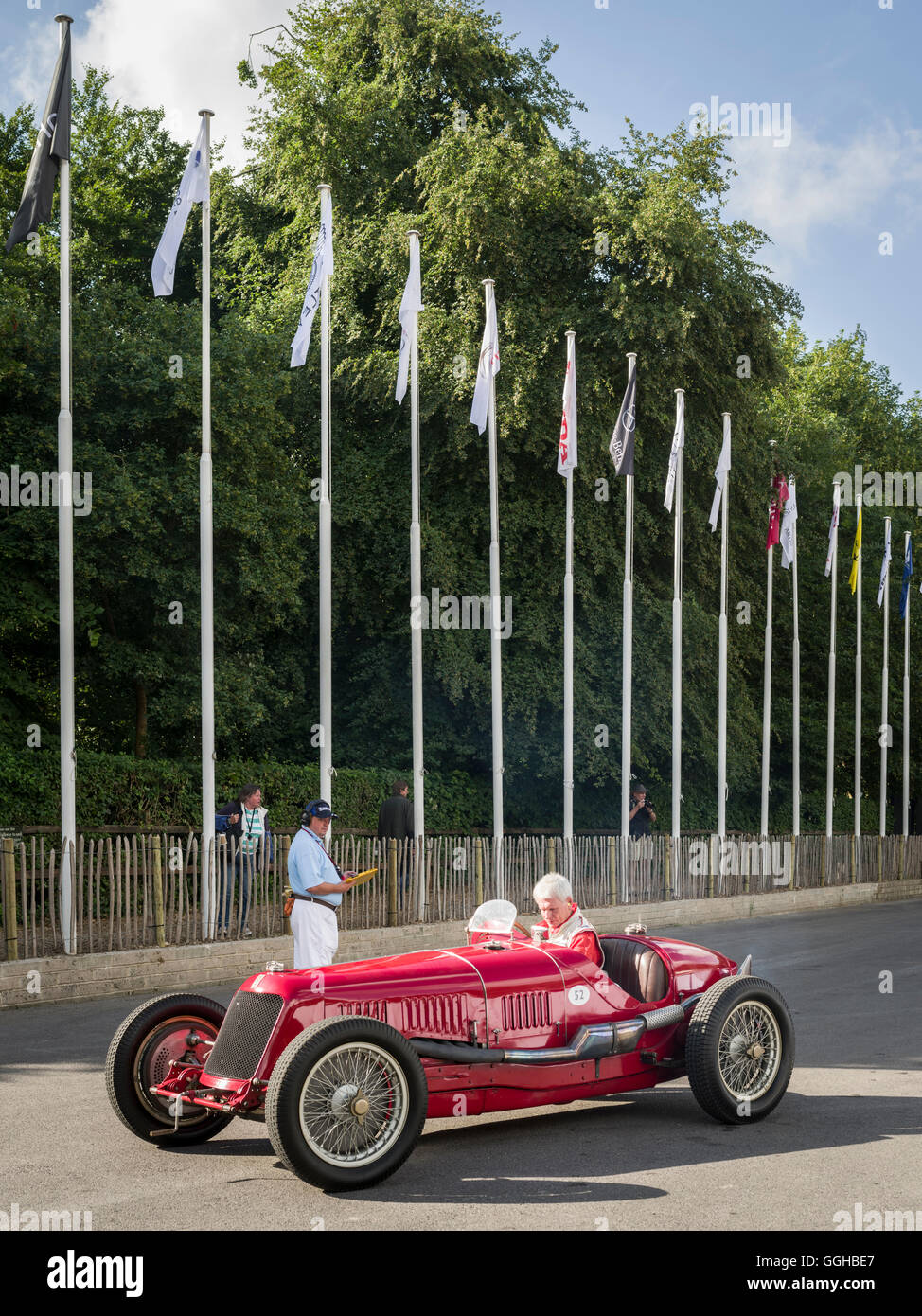 1932 Maserati 8C-3000, Goodwood Festival della velocità 2014, racing, auto racing, classic car, Chichester, Sussex, Regno Unito, GRE Foto Stock