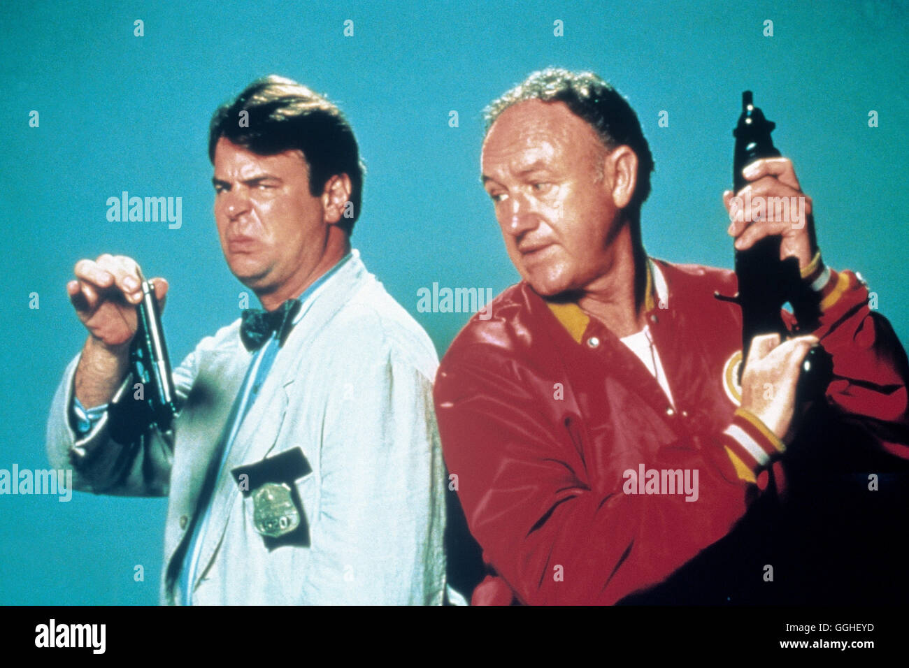 DER HARTE UND DER ZARTE / Mine Vaganti USA 1990 / Bob Clark Szene mit Ellis (Dan Aykroyd) und Mac (Gene Hackman). Regie: Bob Clark aka. Mine Vaganti Foto Stock