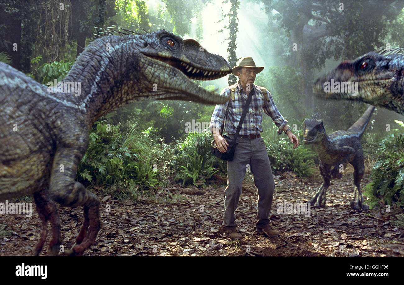 JURASSIC PARK III / USA 2001 / Joe Johnston Szene mit il dottor Alan Grant (Sam Neill) Regie: Joe Johnston Foto Stock