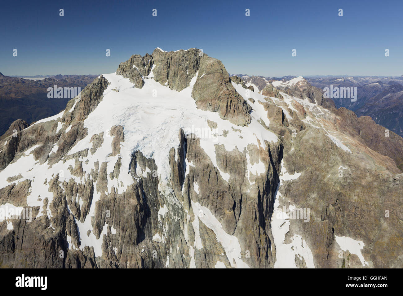 Montare Madeline, Parco Nazionale di Fiordland, Alpi del Sud, Southland, Isola del Sud, Nuova Zelanda Foto Stock