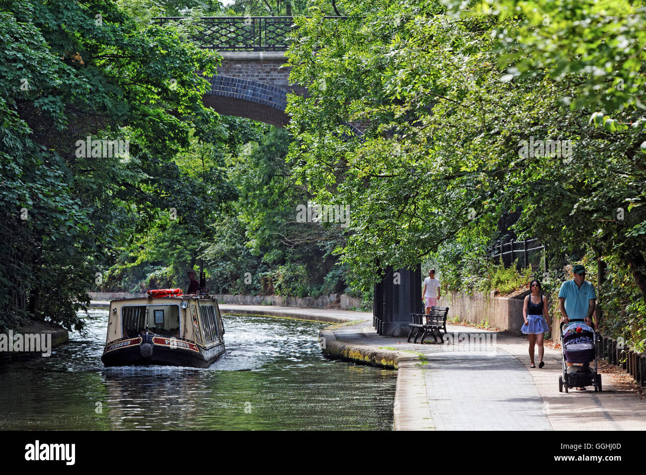 Regent's Canal, Camden, London, England, Regno Unito Foto Stock