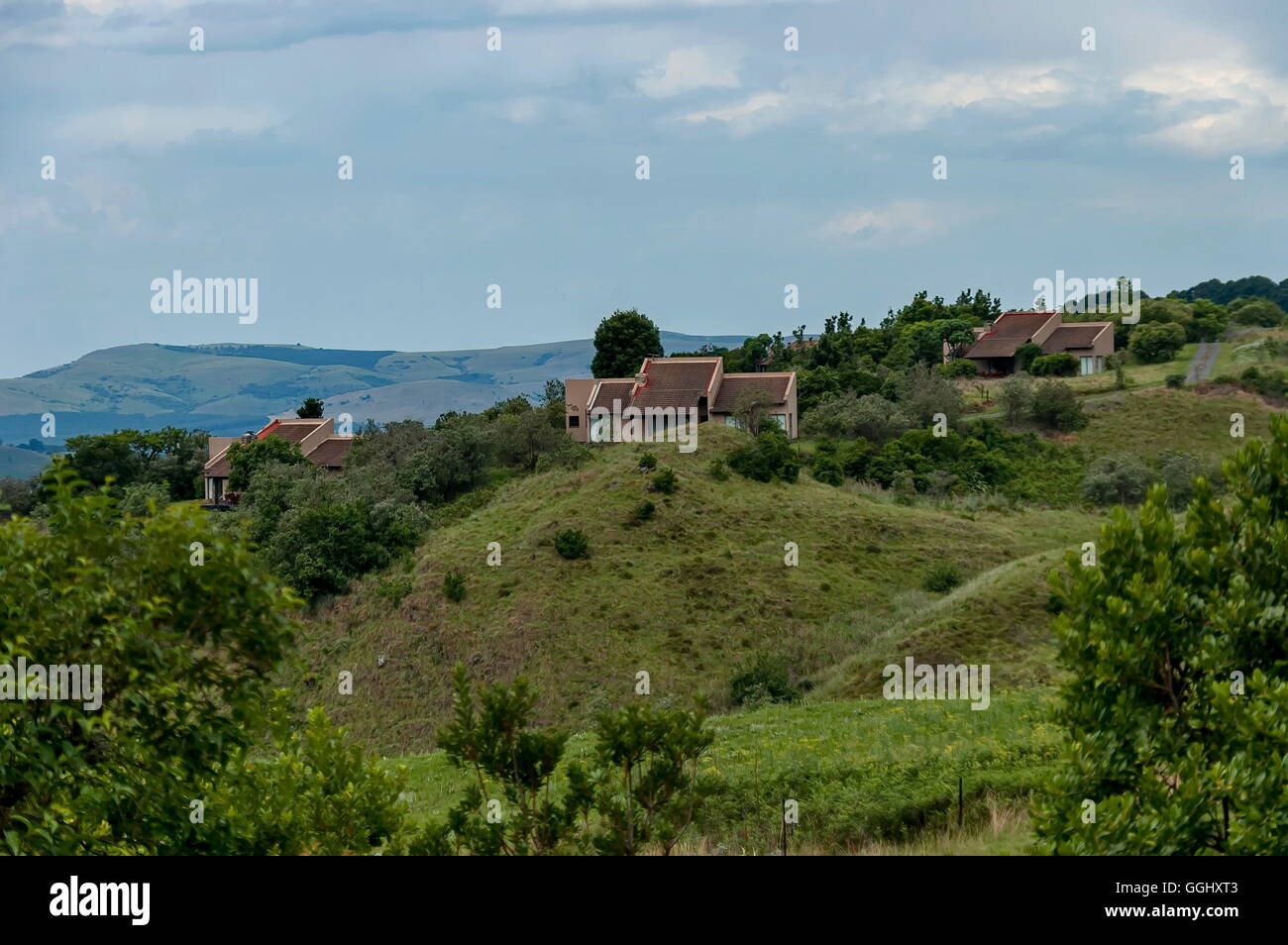 Guest house al Royal Natal National Park di Drakensberg, Sud Africa Foto Stock