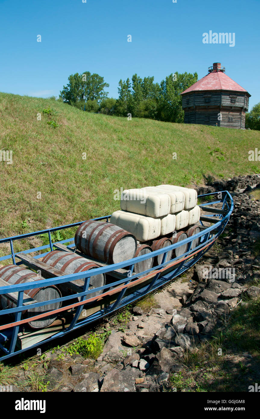 Coteau Du Lac storico fortificazioni militari - Québec - Canada Foto Stock