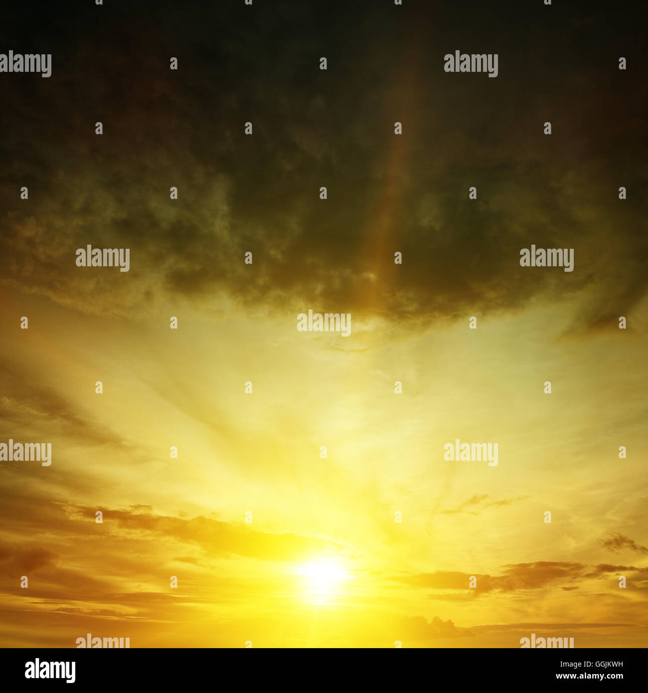 Bel tramonto ai tropici Foto Stock